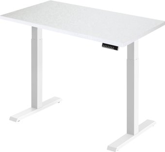 Стол с регулировкой высоты ErgoSmart Electric Desk Compact 1360x800x36 мм (альпийский белый/белый)