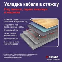 Нагревательный кабель Nunicho Etalon SHS 50 м 1000 Вт