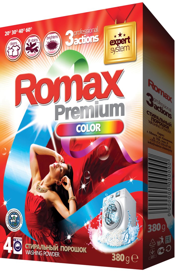 

Стиральный порошок Romax Premium Color 3 кг