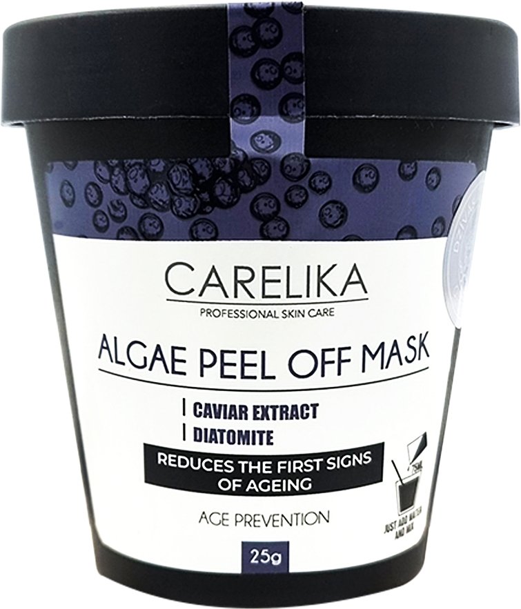 

Carelika Маска для лица альгинатная Algae Peel Off Mask Caviar Extract Diatomite Age Prevention (25 г)