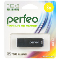USB Flash Perfeo C04 8GB (черный) [PF-C04R008]