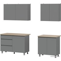 Готовая кухня NN мебель Денвер 2.0м (графит серый/дуб сонома) в Борисове