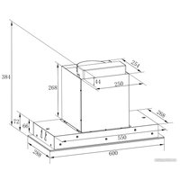 Кухонная вытяжка ZorG Nevada 1200 60 S-GC (белый)
