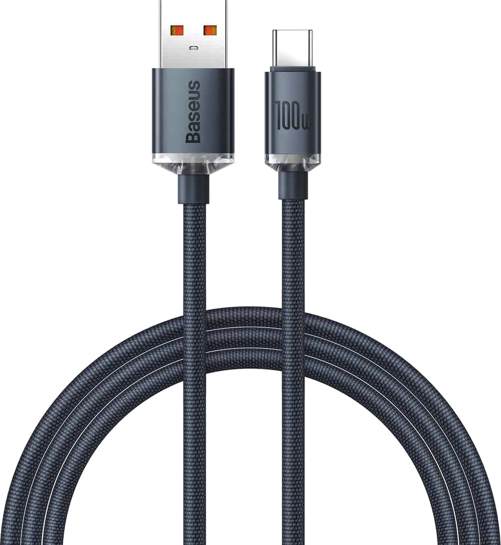 

Кабель Baseus CAJY000401 USB Type-A - USB Type-C (1.2 м, черный)