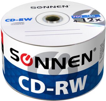 CD-RW диск Sonnen 700Mb 12x 512578 (50 шт.)
