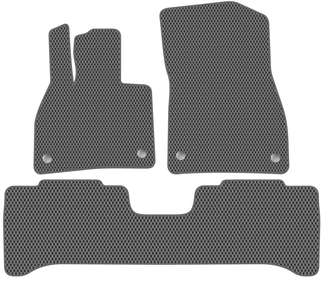 

Комплект ковриков для авто Alicosta Mercedes-Benz EQE I (suv / джип/suv 5 дв.) 2022 - Н.В. (серый, ромб)