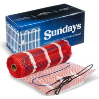 Нагревательный мат Sundays 1050Вт (7м2, с терморегулятором)