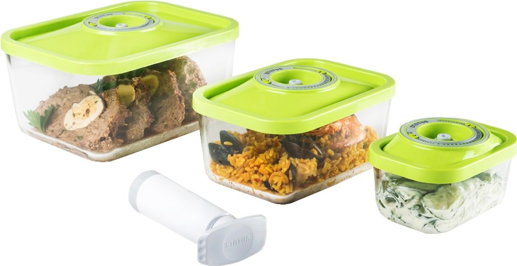 

Контейнер вакуумный Status VAC-Glass-Set 3шт (зеленый)