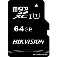 Карта памяти Hikvision microSDXC HS-TF-C1/64G 64GB