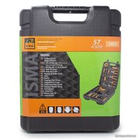 Дрель-шуруповерт ISMA 1057 (с 1-им АКБ, кейс, набор оснастки)