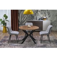 Кухонный стол Halmar Peroni 100-250/100/75 (орех/черный) в Гродно