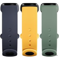 Набор ремешков Xiaomi для Mi Band 5 (зеленый/желтый/синий)