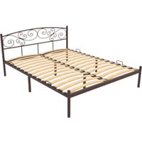 Кровать Князев Мебель Лилия 180x200 ЛЛЯ.180.200.К (коричневый муар)