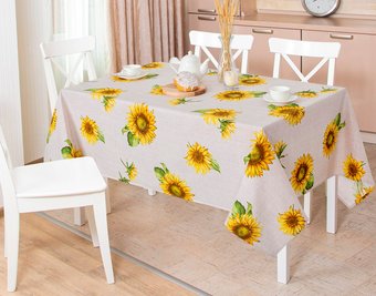 Скатерть АртПостель Подсолнухи СБ.150x220
