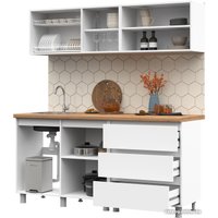 Готовая кухня Стендмебель Хелен 1.7 (белый) в Гомеле