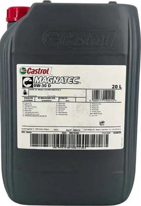

Моторное масло Castrol Magnatec 0W-30 D 20л