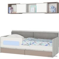 Полка Аквилон Зефир № 7.1 (дуб эльза/мокко)