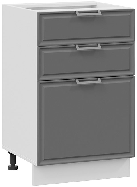 

Шкаф напольный Трия Белладжио 1Н5Я3 (белый/софт графит)