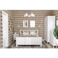 Кровать Mio Tesoro Сага 140x200 2.08.04.060.1 (белый)