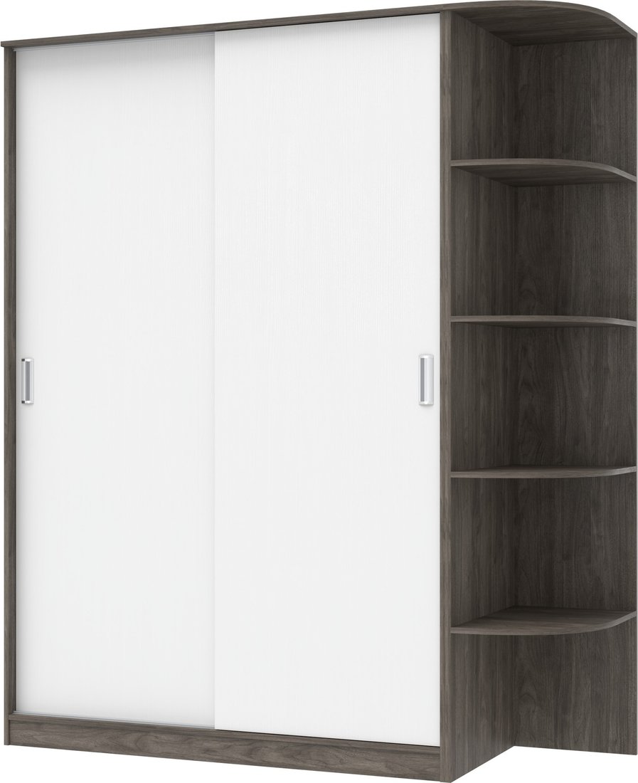 

Шкаф-купе Кортекс-мебель Лагуна ШК05-00 (орех элия/белый, правая консоль)