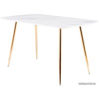 Кухонный стол Signal Ceres 140x80 (белый/золотой)