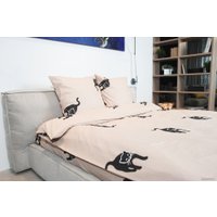 Евро комплект постельного белья Samsara Cats 220-1 (евро)