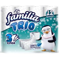 Туалетная бумага Familia Трехслойная (12 шт, белый)