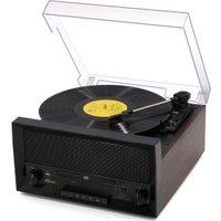 Многофункциональный аудиоцентр Ritmix LP-400B (черный/коричневый)