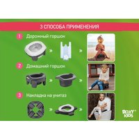 Дорожный горшок Roxy Kids HandyPotty 3 в 1 HP-255DGG (графит)