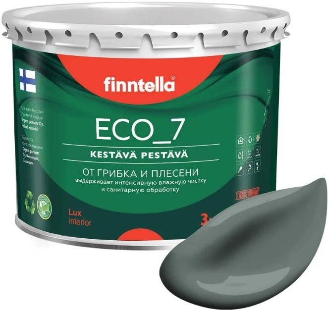 

Краска Finntella Eco 7 Salvia F-09-2-3-FL051 2.7 л (серо-зеленый)
