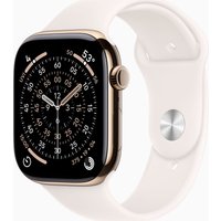 Умные часы Apple Watch Series 11 LTE 46 мм (титановый корпус, золотистый/легкие румяна, спортивный силиконовый ремешок M/L)