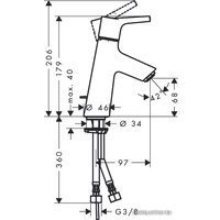 Смеситель Hansgrohe Talis S 72010000