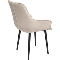 Стул Трия Шато конус Т2 (черный муар/велюр бежевый)