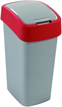 

Мусорное ведро Curver Flip Bin (45 л, серый/красный)