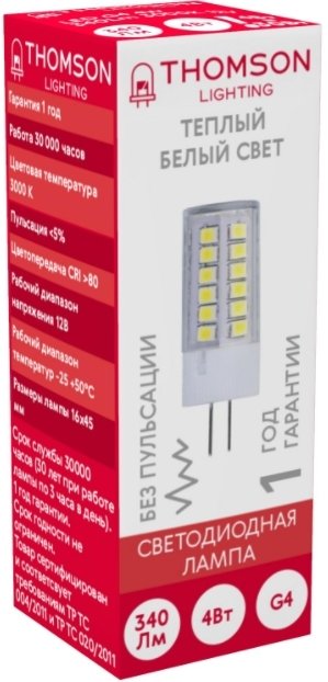 

Светодиодная лампочка Thomson Led G4 TH-B4226