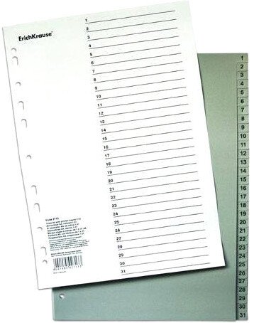 

Разделитель документов Erich Krause 2713 цифровой 1-31