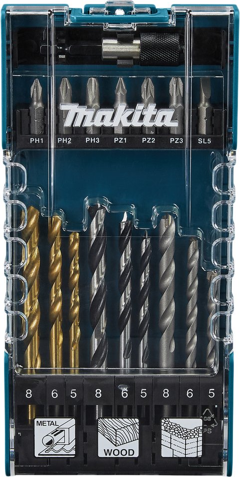 

Набор бит и сверл Makita D-74887