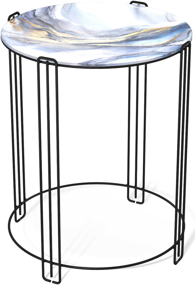 

Журнальный столик Sheffilton SHT-CT53 (млечный путь/черный муар)