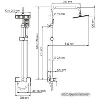 Душевая система  Wasserkraft A17702