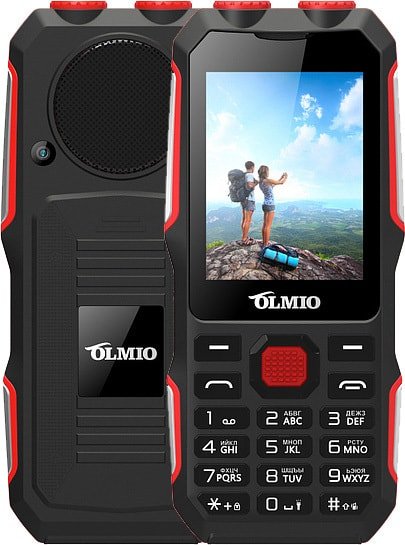 

Телефон Olmio X02 (черный/красный)