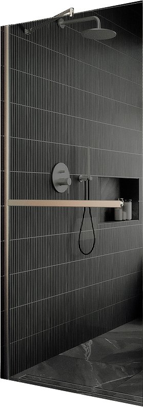 

Душевая стенка MaybahGlass 79x195 MGD-729-5ш (графитовое стекло/хром матовый)