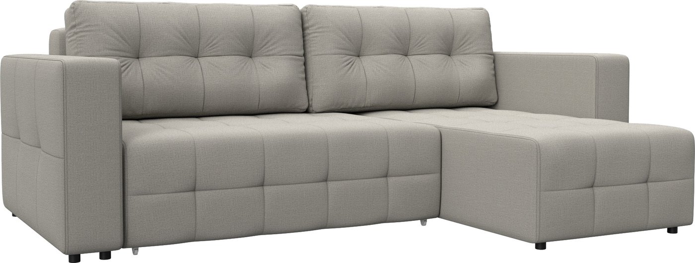 

Угловой диван Лига диванов Лига-075 универсальный 130004 (рогожка амур 02 бежевый)