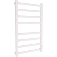 Полотенцесушитель Маргроид Ferrum Вид 81/10 СНШ профильный (перекладины 30x10, 4+4) 80/50 Белый матовый, скрытого монтажа, таймер справа