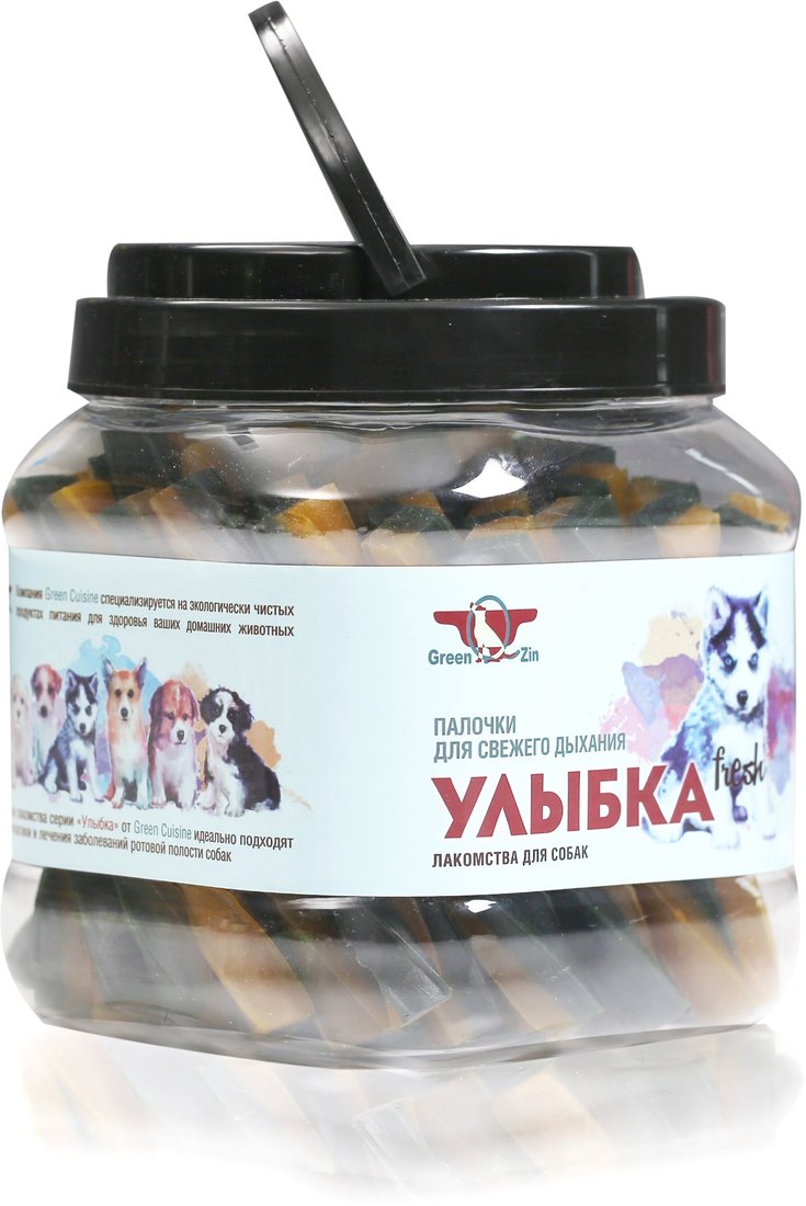 

Лакомство для собак GreenQZin Улыбка Fresh для свежего дыхания 1.012 кг