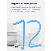 Встраиваемая посудомоечная машина MAUNFELD MLP 12I