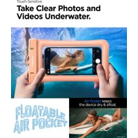 Чехол для телефона Spigen A610 Universal Waterproof Float ACS06011 (оранжевый)
