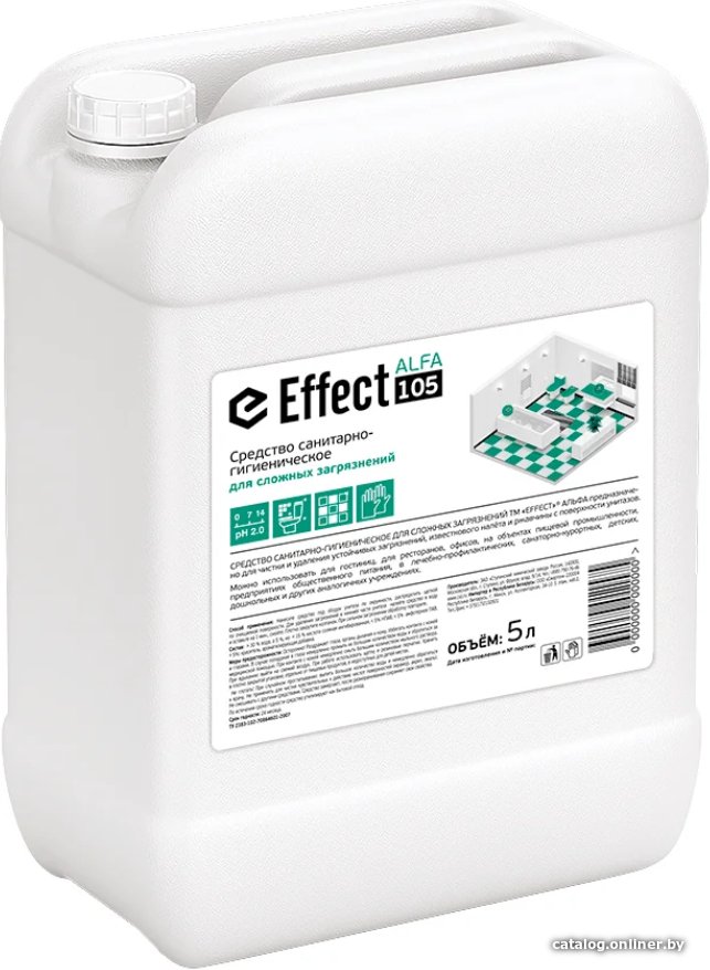 Средство для сантехники Effect Альфа 105 для сложных загрязнений (5 л)