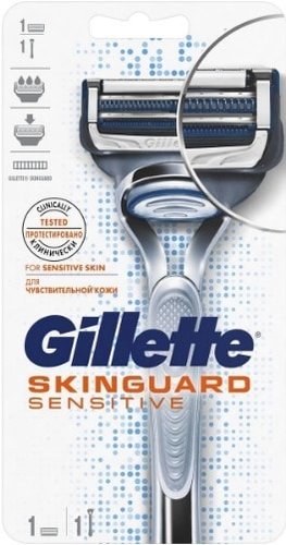 Бритвенный станок Gillette Skinguard Sensitive 1 сменная кассета 7702018488087
