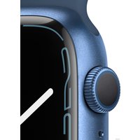 Умные часы Apple Watch Series 7 45 мм (синий/синий омут спортивный)