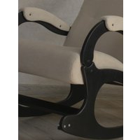 Кресло-качалка Mio Tesoro Бастион-32 (велюр бежевый/черный)